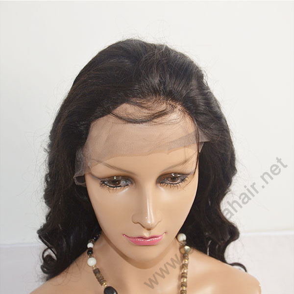 Wavy hair cheap glueless lace wigs LJ166